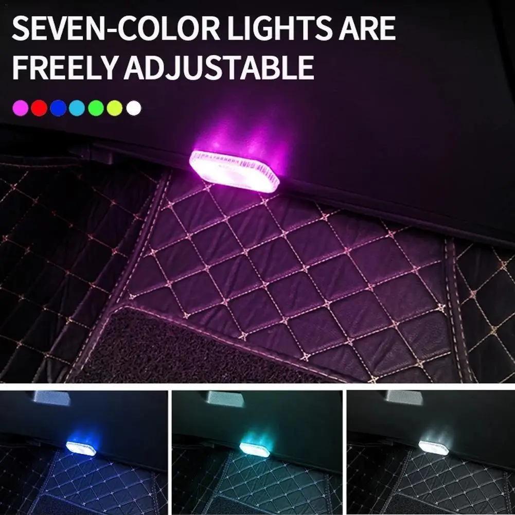 

5V Car Interior Led Lights USB Ceiling Reading Lamp Sensor Switch Mini Night In-car Sensing Light Change Decor Atmosphere