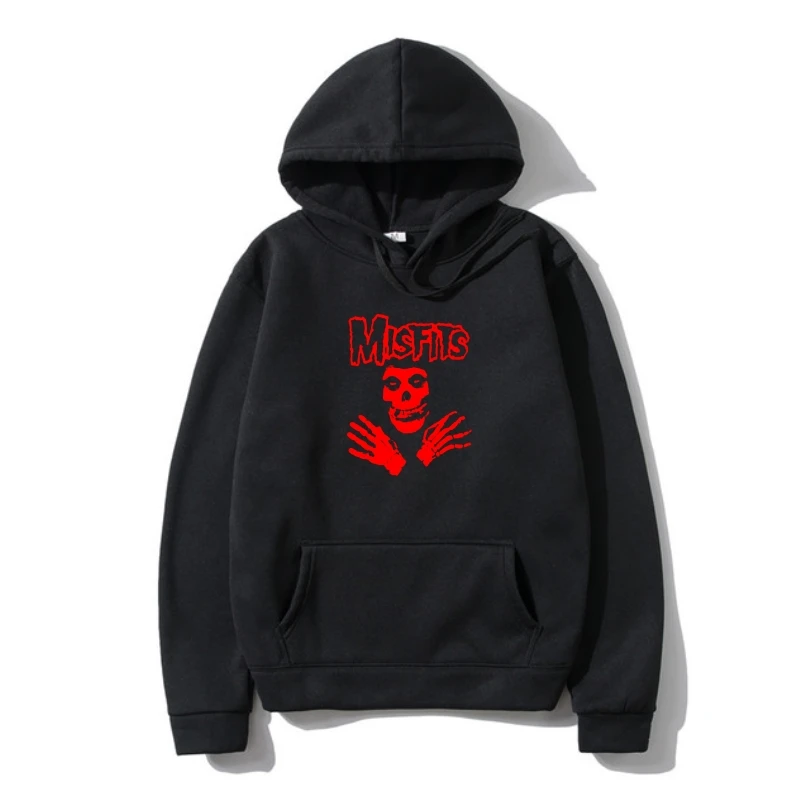 

funny Pullover MisFleeces Red Arms Crossed Skeleton Warm Men Outerwear