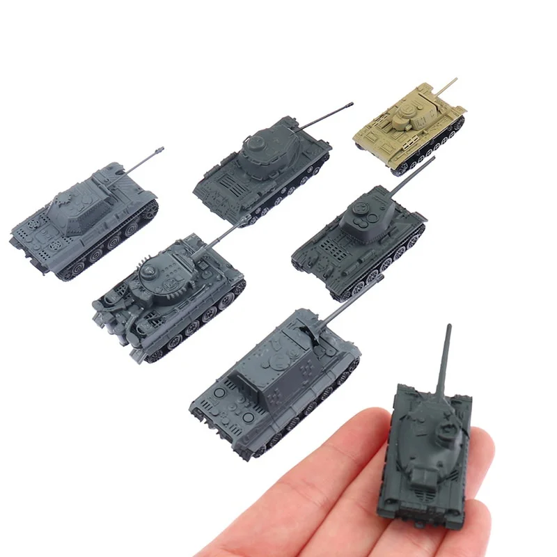 

1:144 Model Toy 4D Sand Table Plastic Tiger Tanks World War II Germany TIGER Tank Random 1pcs