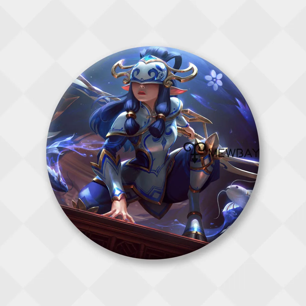 Значок из Лига Легенд металлическая брошь на рюкзак в стиле аниме Люкс Ezreal Amumu