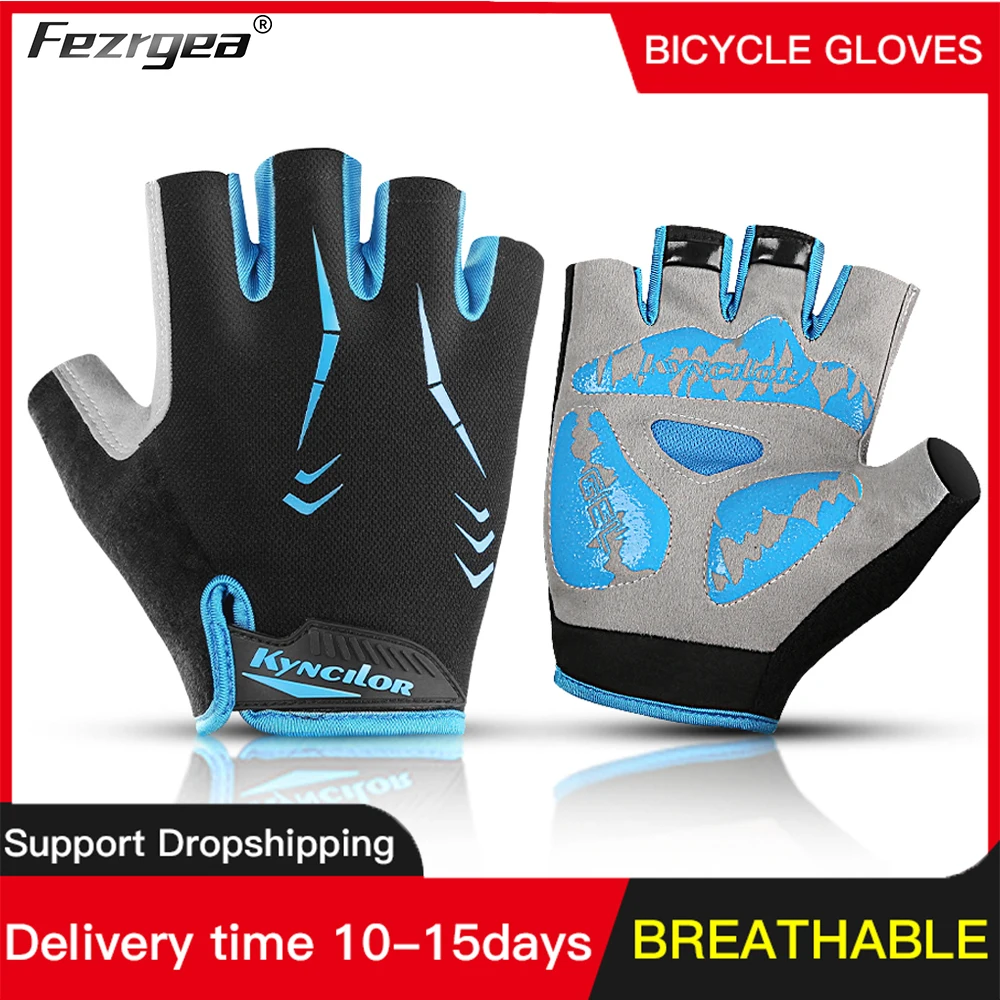

Cycling Half Finger Outdoor Sports Fitness Gloves Mountain Bike Breathable Gloves Summer New Products