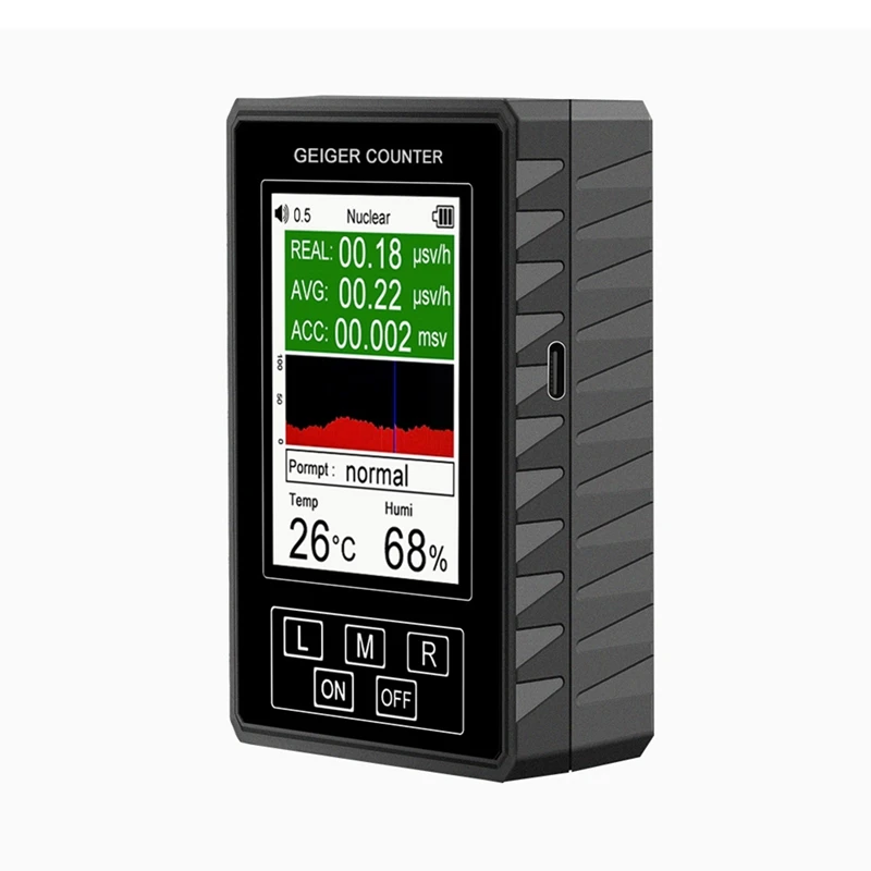 

Geiger Counter Nuclear Radiation Meter Ionizing Radiation Temperature And Humidity XR1-Pro