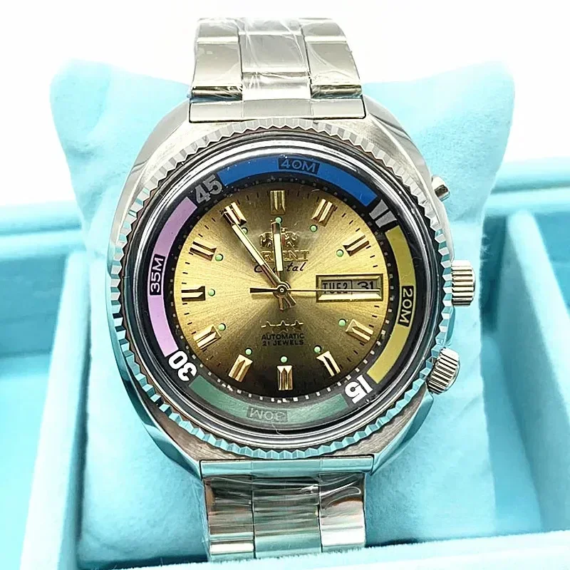 Мужские часы Автоматические механические Haiba с вращающимся большим циферблатом