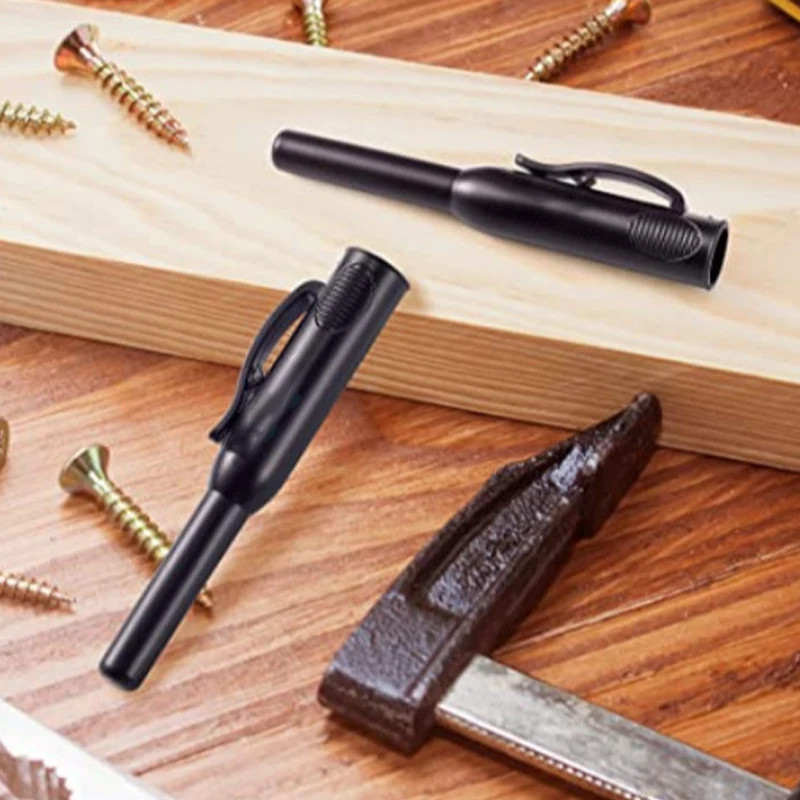 1Pc Carpenter Pencil Holder Deep Hole Mechanical Marker Stand Pocket Clip Carpentry Marking Scribe Tool Woodworker - купить по