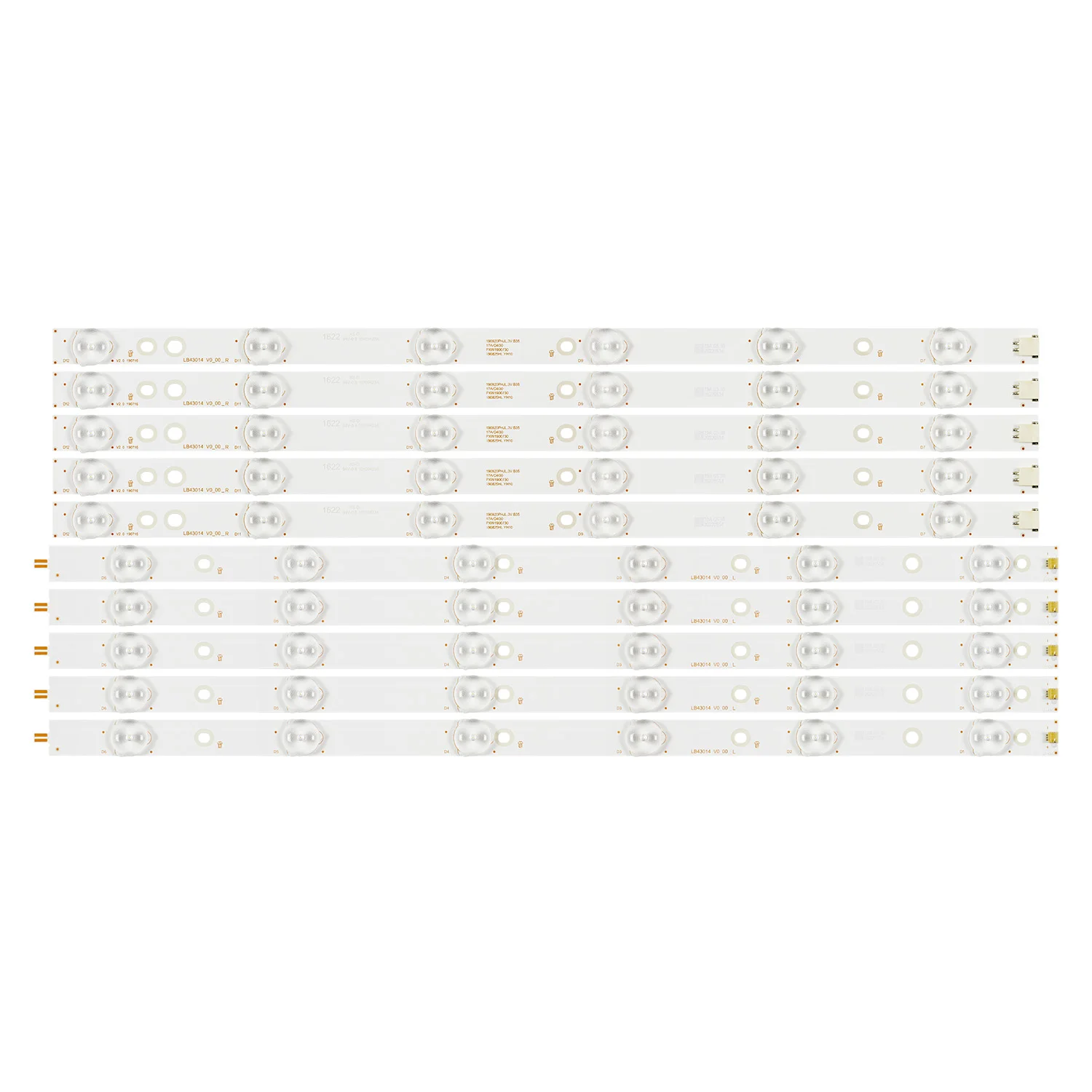 Новые светодиодные ленты из 5 шт./комплект для телевизоров 43 дюйма 43PUS6551 43PUS6401 12
