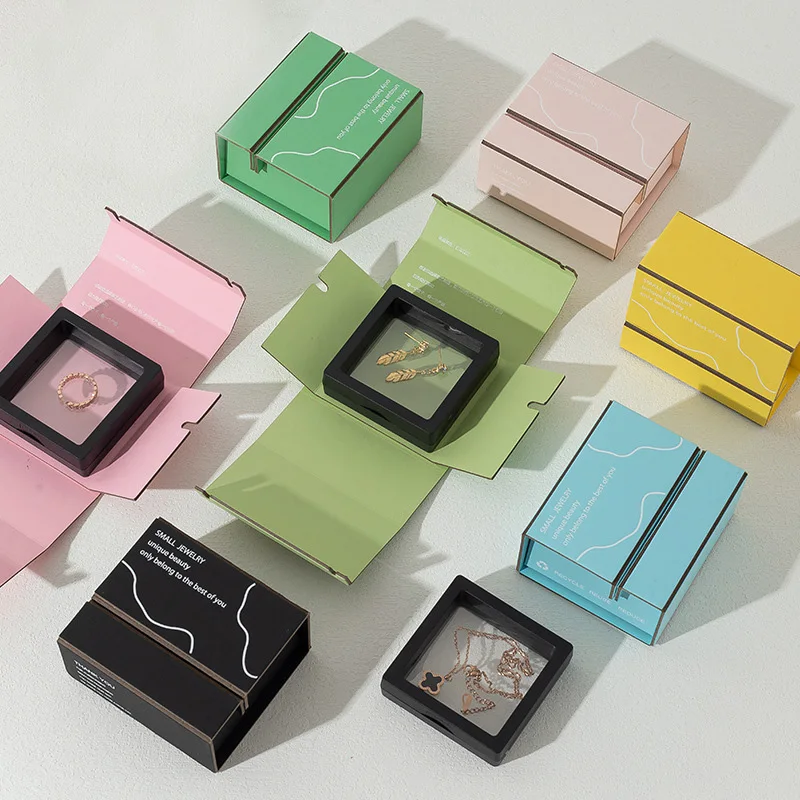 Pvc Nail Enhancement Display Box Belt Cover Ring Necklace Bracelet Gift Box Color Environmental Protecti