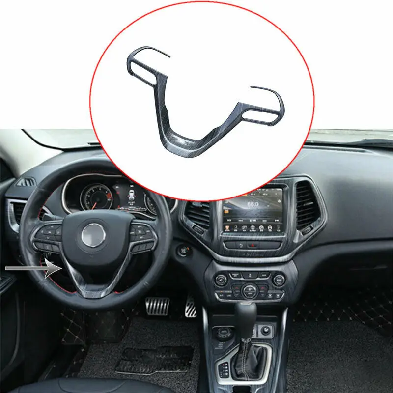 

Для Jeep Cherokee 2014-20, черная зернистая задняя крышка, отделка, 1 шт.