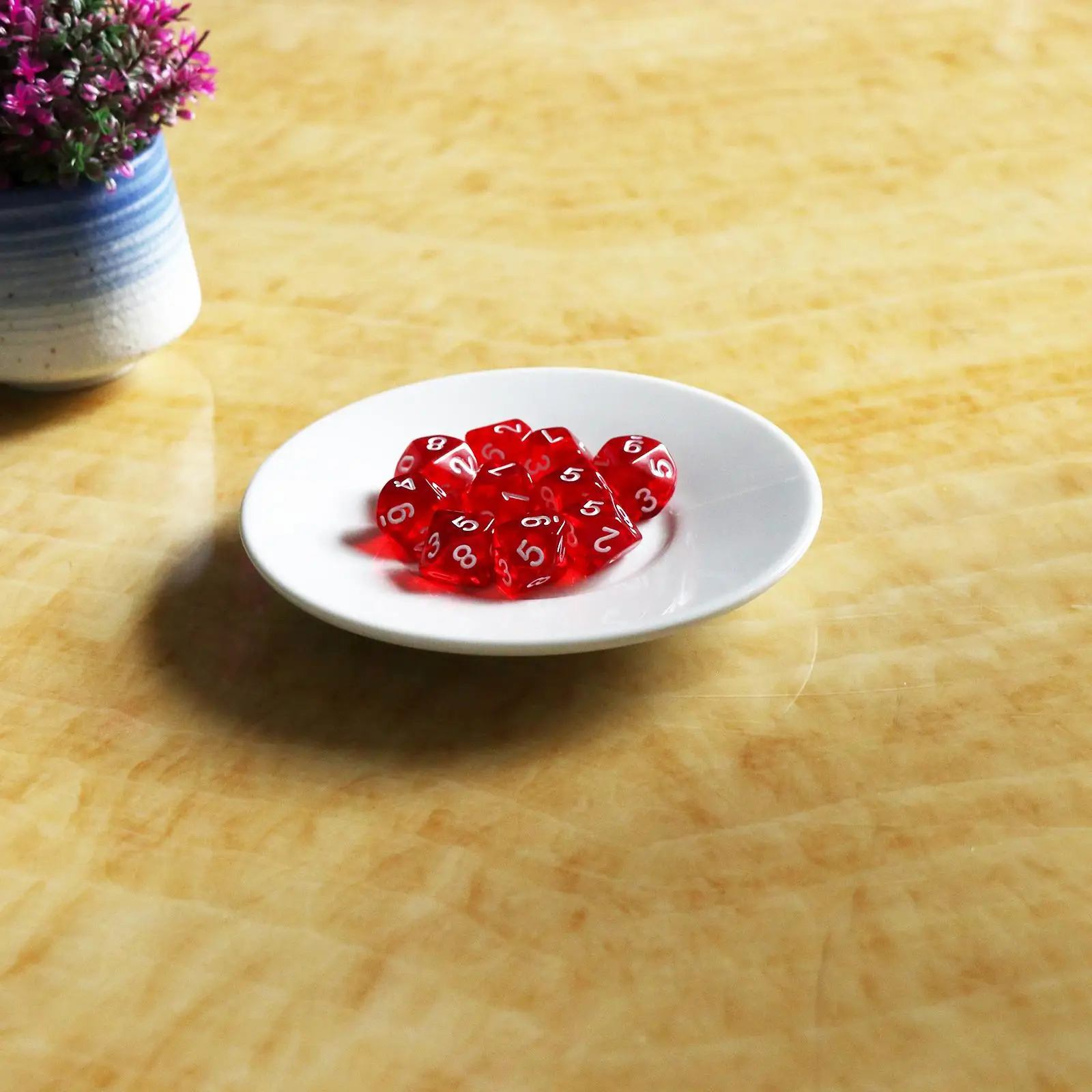 D10 Десятигранные игральные кости с драгоценными камнями для ролевой игры Dungeons