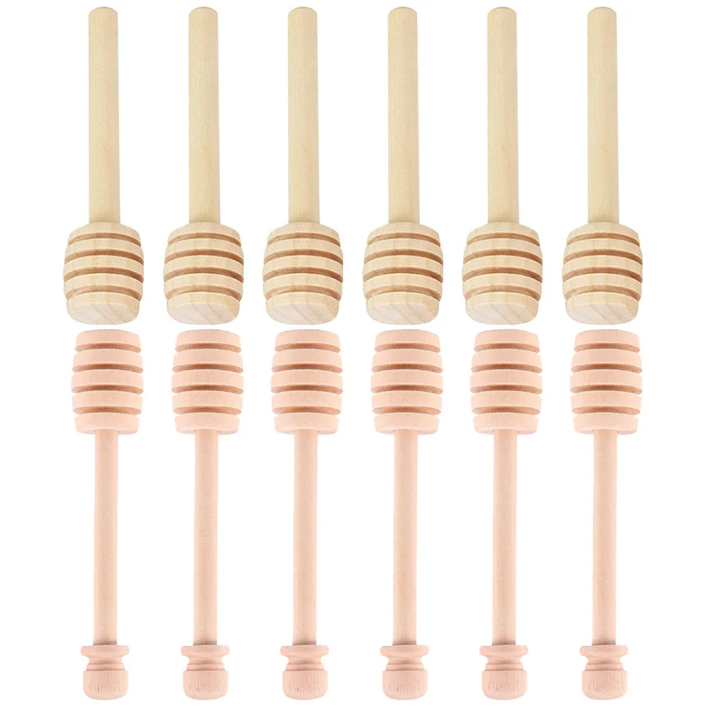 12 шт. деревянные палочки из натурального дерева банка для меда мешалка палочка