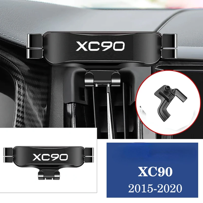 

Car Mobile Phone Holder For Volvo XC90 2015-2020 Special Air Vent Mounts Stand GPS Gravity Navigation Bracket Car Accessories