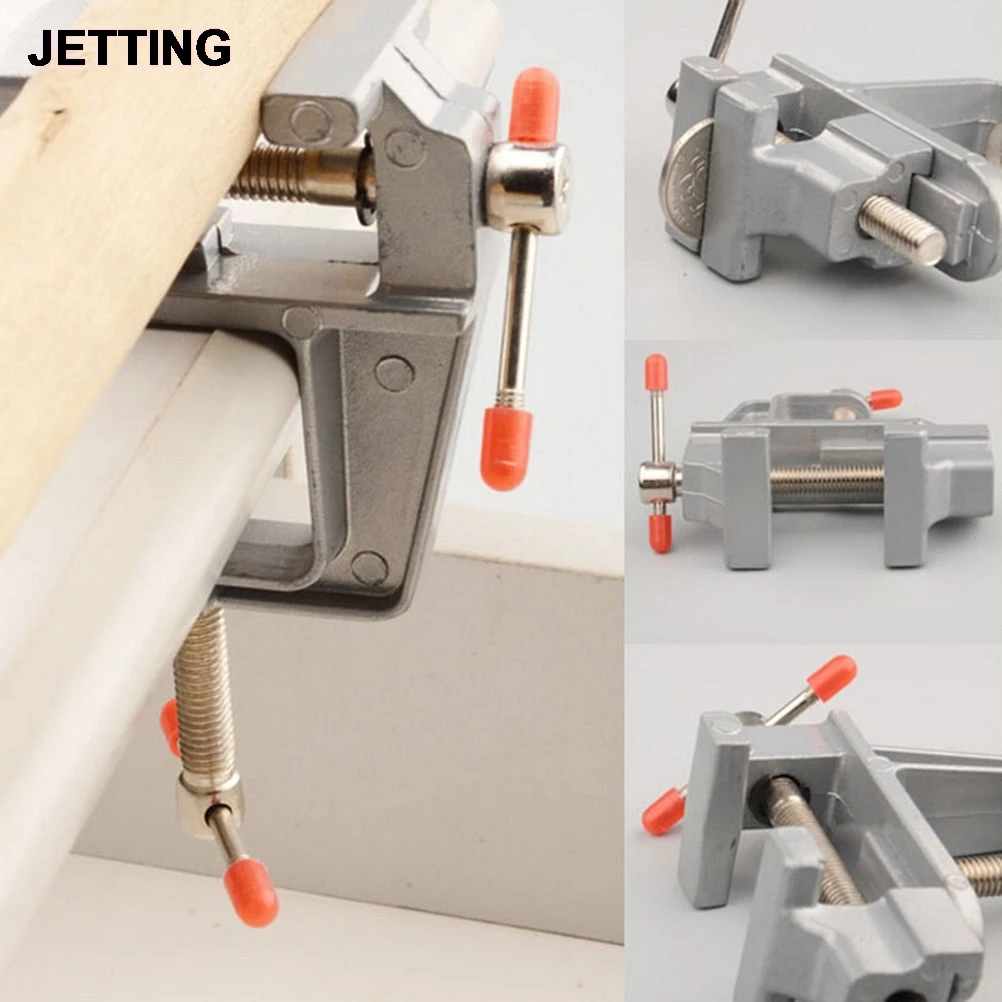 

3.5"Aluminum Miniature Small Jewelers Hobby Clamp On Table Bench Vise Mini Tool Vice Muliti-Funcational