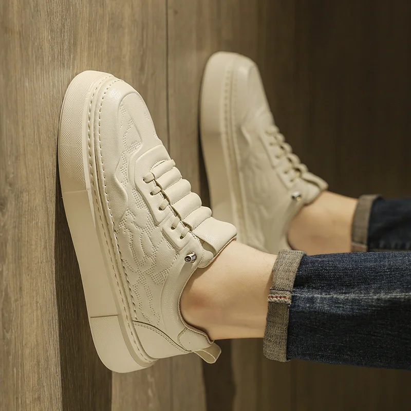 Мужская обувь без шнуровки новинка 2024 зимняя повседневная универсальная