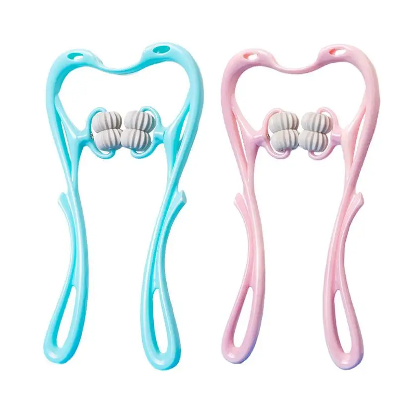 

Высокоудобный массажер для шеи, ролик для точечного давления плеч, пластиковый массажер для терапии точечного давления, ручной ролик