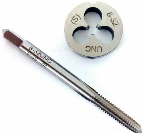 

8-32（0.164） Tap And Die, UNC Machine Thread Tap And Round Thread Die Right Hand