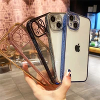 moskado tpu electroplating engraving heart phone case for iphone 11 pro max 12 13 x xr xs max 7 8 plus clear shockproof cover