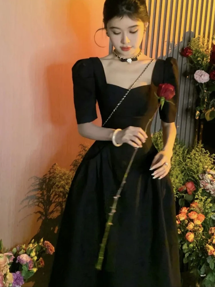 

Long Dress Women Black White Elegant Summer Wedding Dresses Sexy Prom Evening Party Birthday Club Summer Maxi Korean Dresses