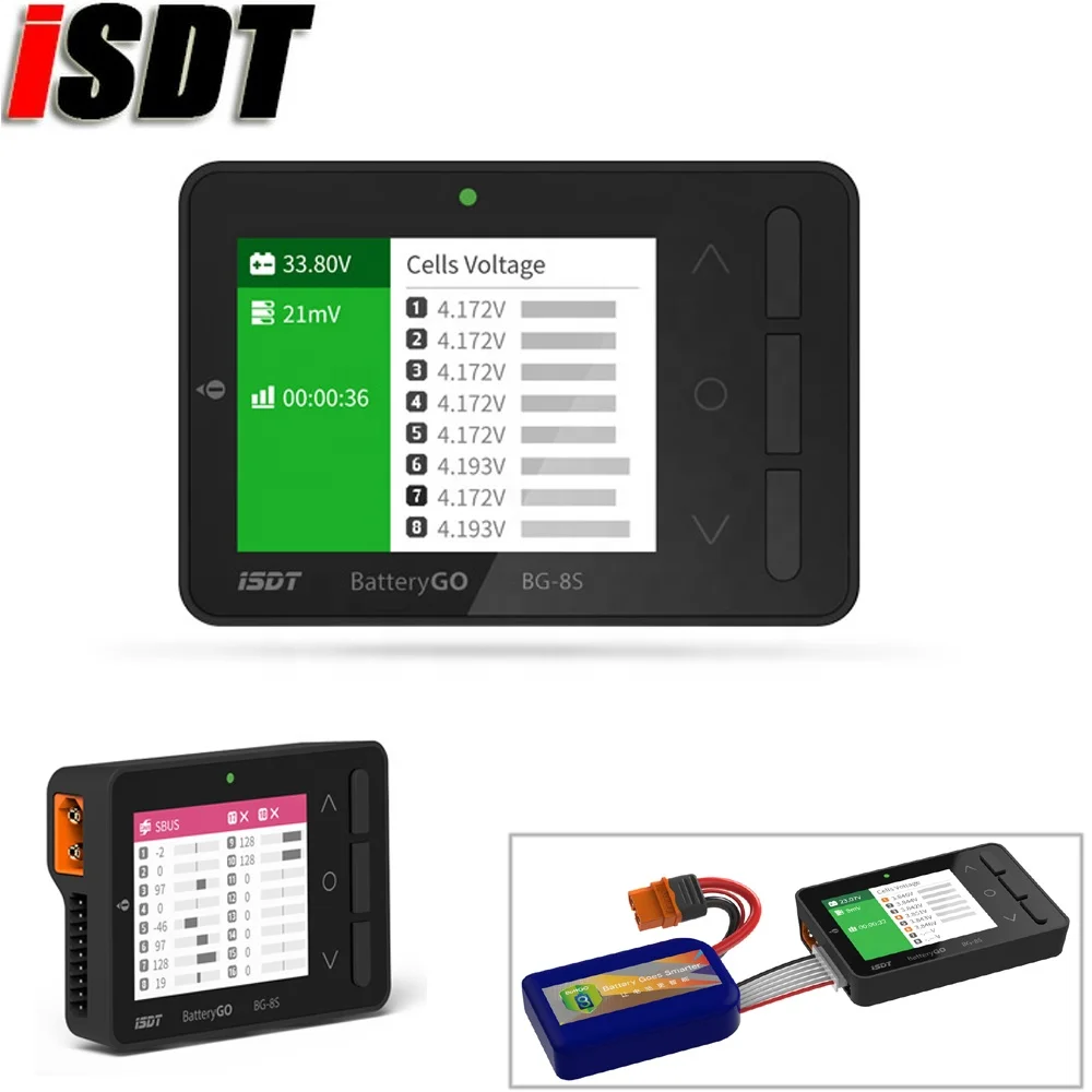 Фото ISDT BattGo BG-8S: Умный тестер-балансир для аккумуляторов, тестер сигналов приемников, функция быстрой зарядки №3
