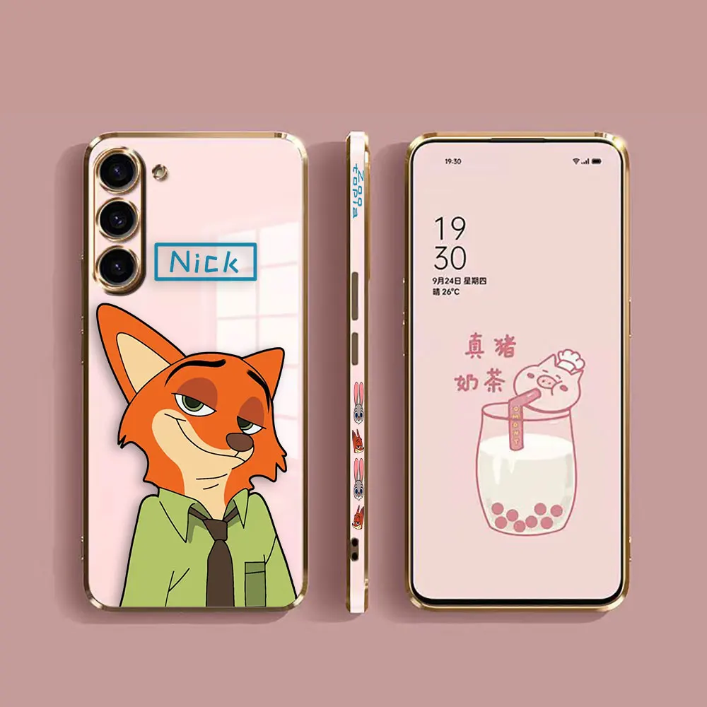 Гладкий Чехол для телефона Samsung Galaxy S24 S23 S22 S21 S20 FE S10 S9 A01 A02 A03 PLUS