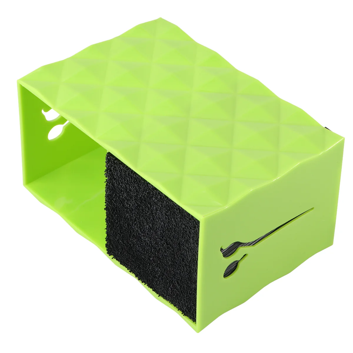 

Holder Rack Double Slots Case Professional Modern Hairdressing Combs Clips Desktop Box for Hair Stylist Office Home Hairdresser