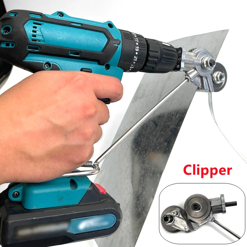 

Electric Drill Metal Plate Cutter Fast Cutting Metal Iron Tin Plate Labor-Saving Electric Drill Cutter Retrofit Shears