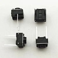 100pcs 665mm tactile switch momentary tact push button switch micro key power 6x6x5 dip2 middle 2 pin ever