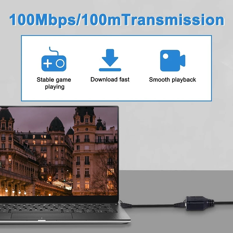 Многофункциональный сетевой Разветвитель RJ45 1-2 гнезда