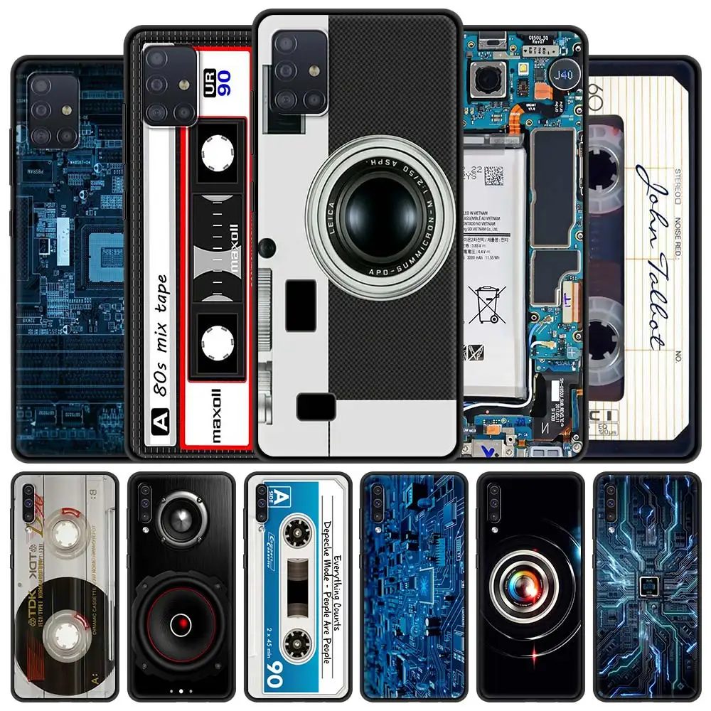 

Case for Samsung Galaxy A12 A51 A52 A50 A32 A31 A71 A70 A72 A21s A02s A22 A10 A41 A11 Phone Cover Retro Vintage Camera Cassette