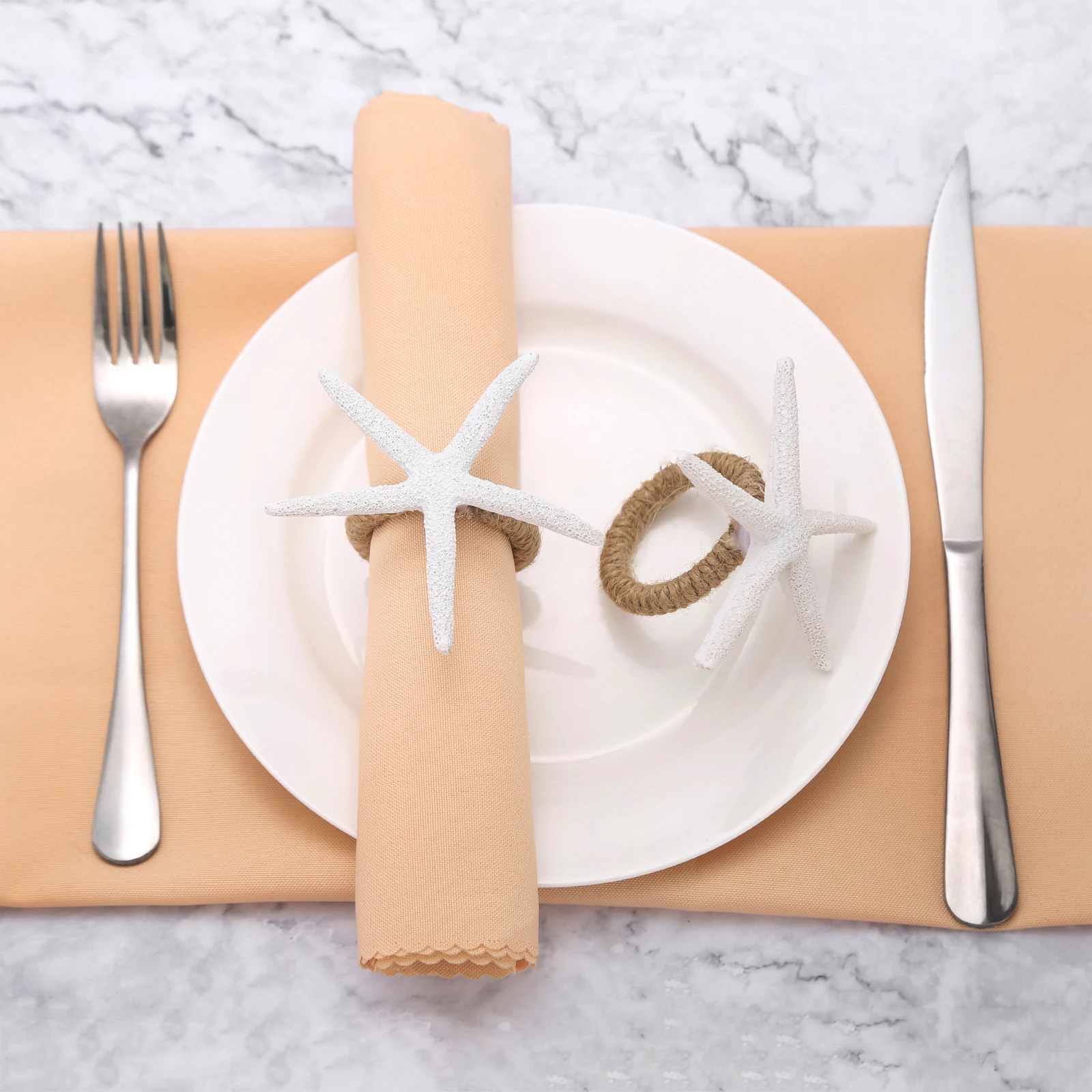 Holder Gypsum Hemp Rope White Simple Decor Party Wedding Dinner