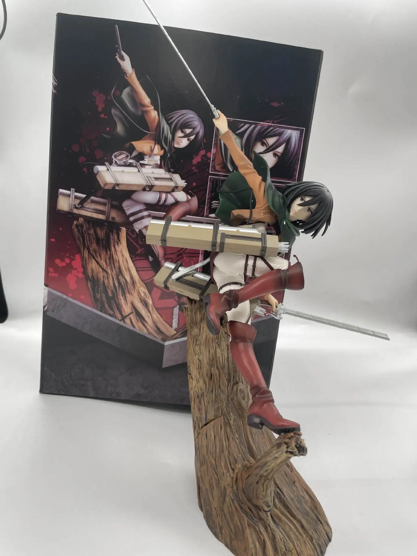 

29cm Attack on Titan Levi Ackerman Anime Figure ARTFX J Mikasa Ackerman Action Figure Shingeki No Kyojin Eren Yeager Figure Toys