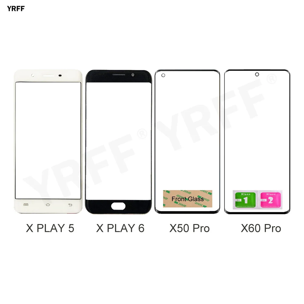 

Передняя стеклянная панель для Vivo X PLAY 5/6, для Vivo X60 Pro/ X50 Pro (без сенсорного экрана), детали для ремонта