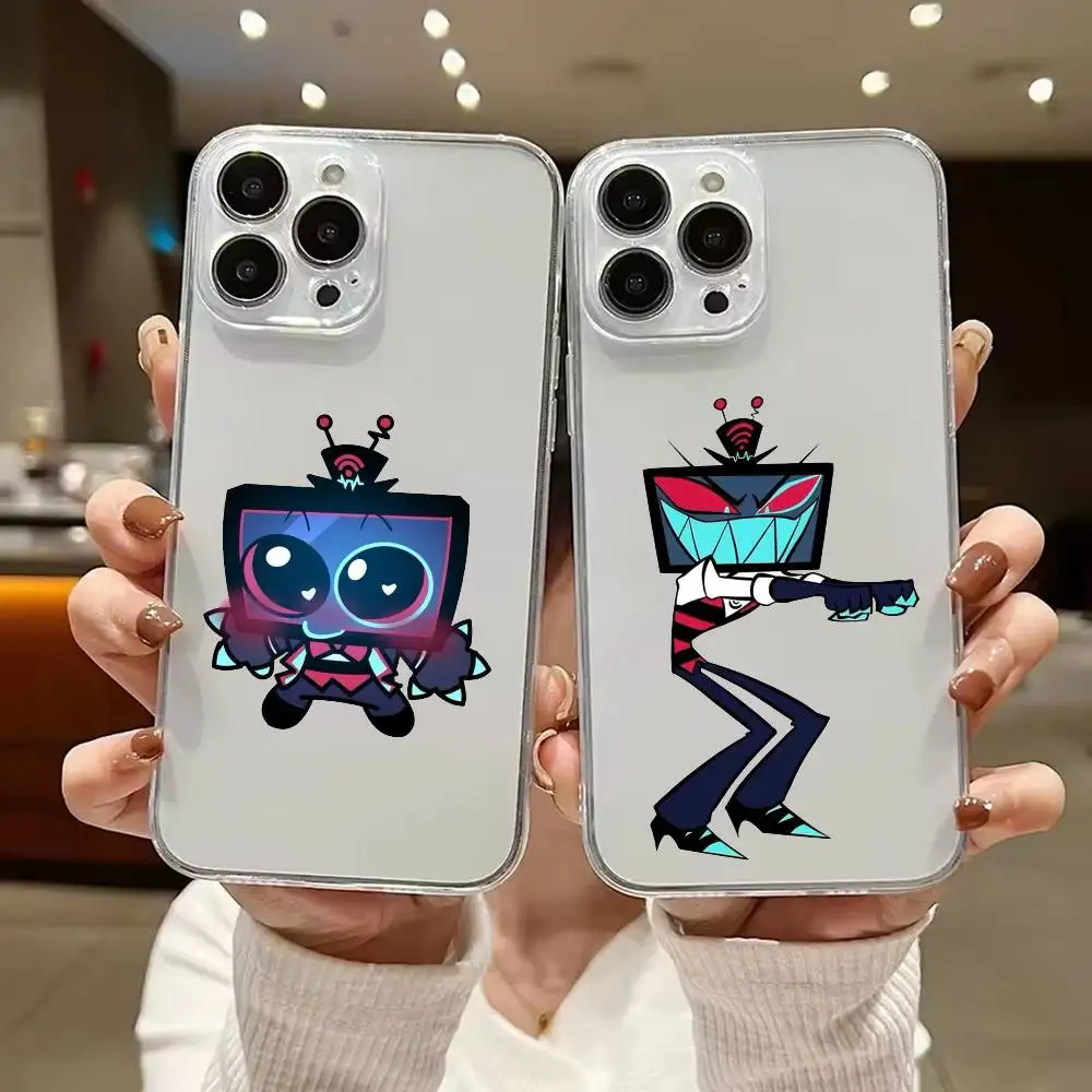 Фото Чехол для телефона Vox H-Hazbin H-Hotel для iPhone 17 16 15 14 13 12 11 Mini Pro Max Plus, прозрачный №1