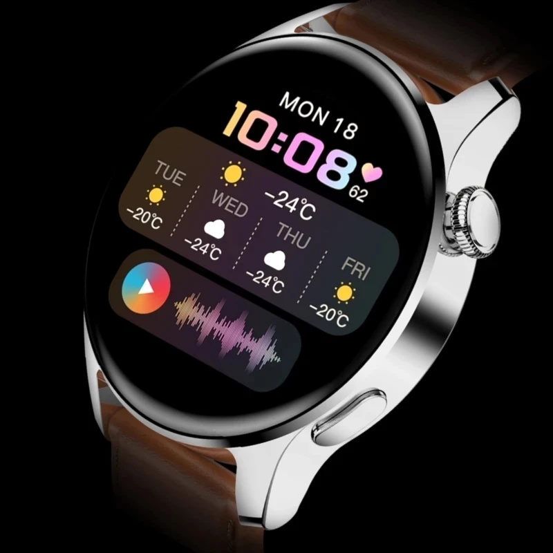 

Новинка 2021, мужские водонепроницаемые Смарт-часы HUAWEI, спортивный фитнес-трекер, дисплей погоды, Bluetooth-звонок, Смарт-часы для Android IOS