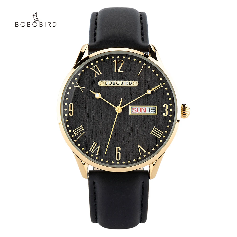 

BOBO BIRD Luxury Wood Stainless Steel Men Watch Stylish Wooden Timepieces Chronograph Quartz Watches relogio masculino Gift Man