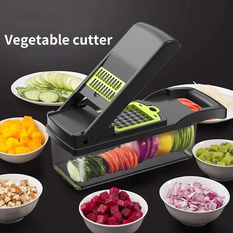 

12 в 1, многофункциональные строительные измельчители, слайсер с корзиной, измельчитель для фруктов, картофеля, моркови, терка, кухонные принадлежности