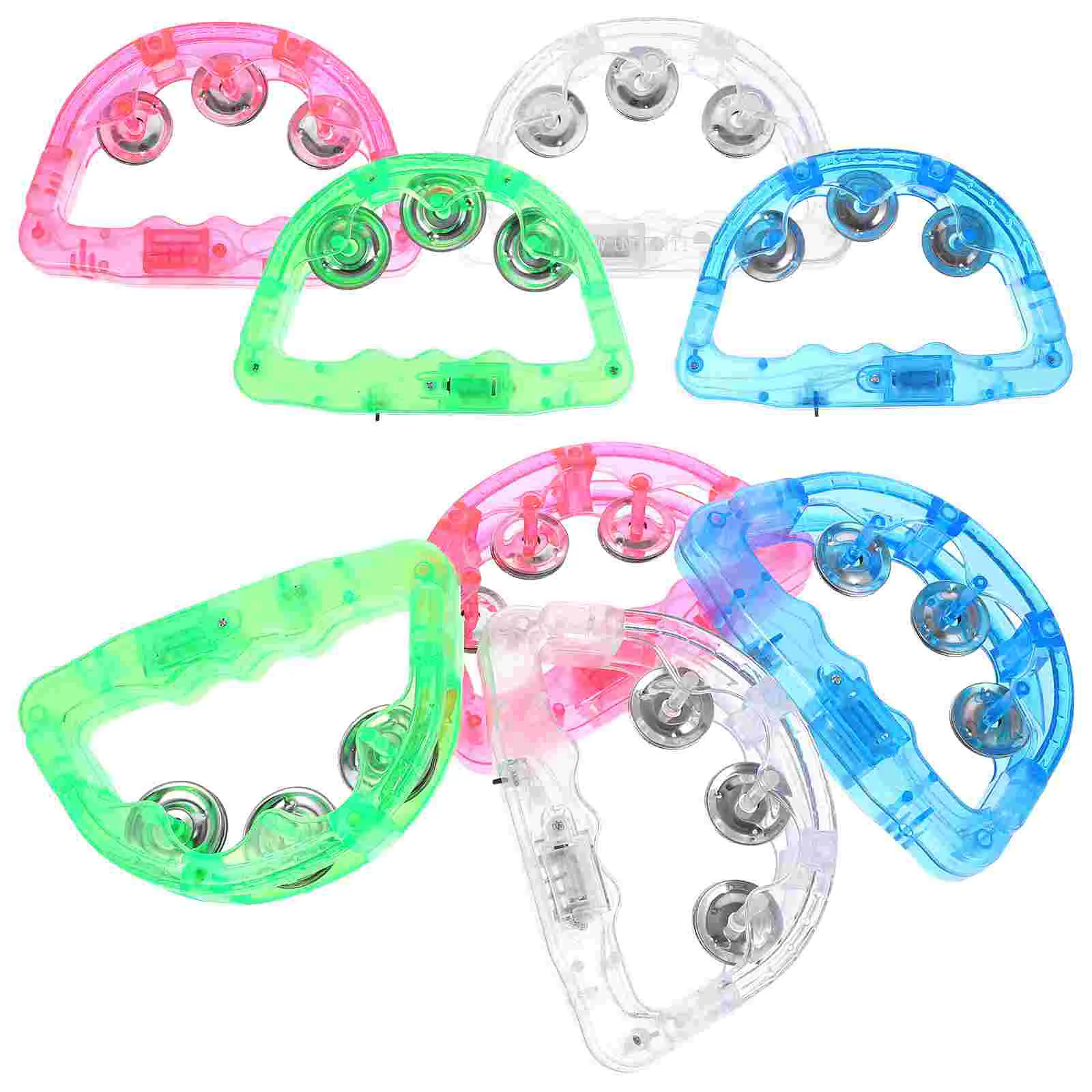 8 шт. вспышка-погремушка для вечеринки ручной бубен игрушки светящийся