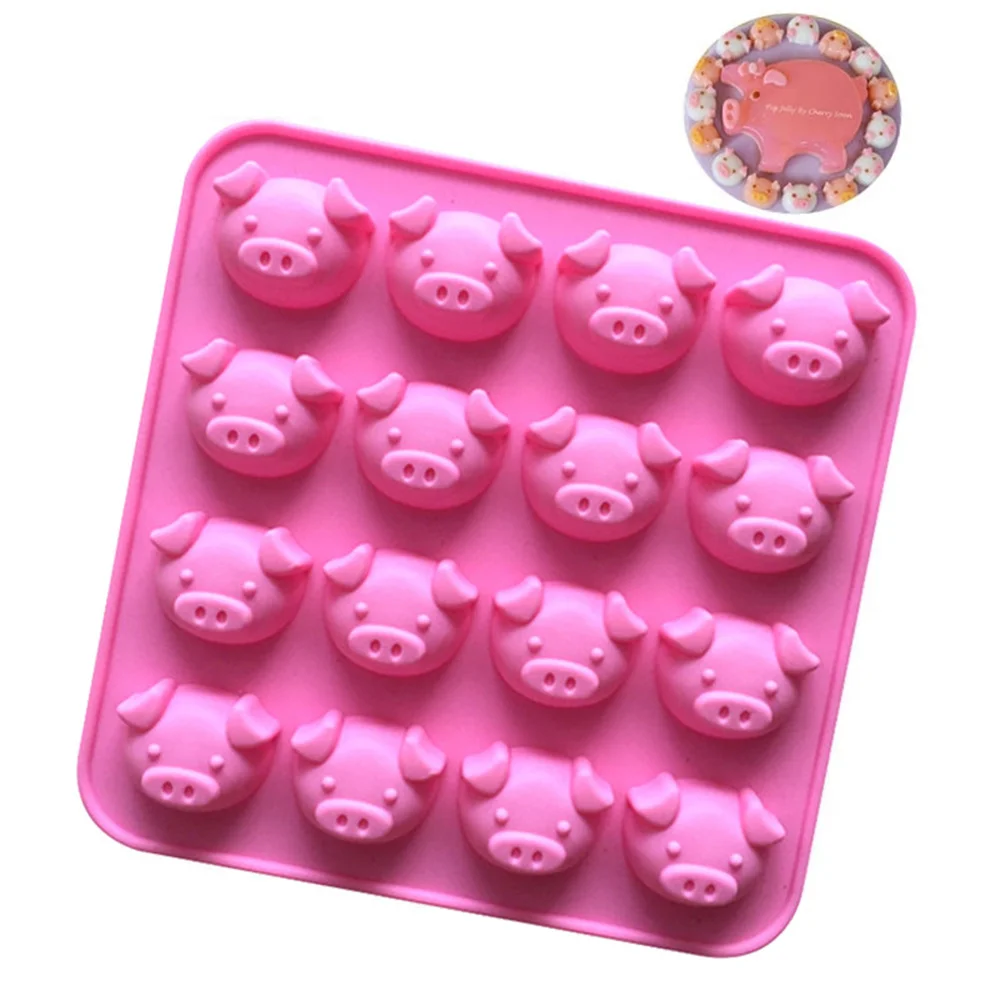 

16 Holes Cat Claw Piggy Silicone Mold DIY Ice Cube Making Chocolate Cookie Candy Desserts Cake Decor Baking Fondant Mould