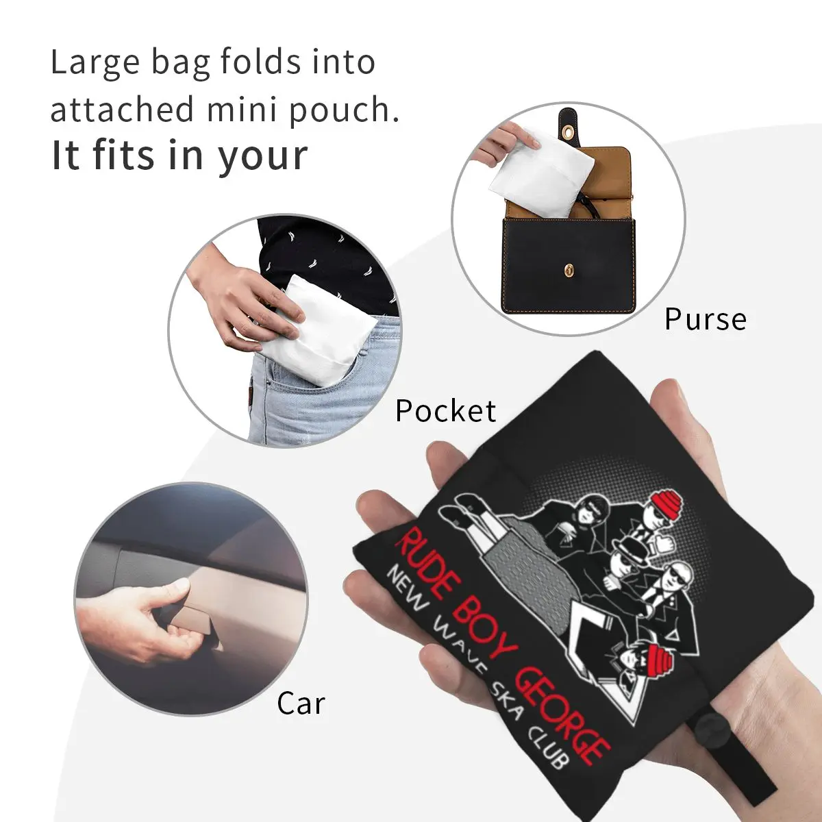 Портативные сумки для покупок Rude Boy George