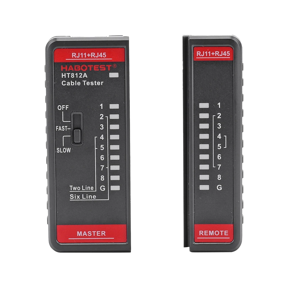 

Новый тестер сетевого кабеля RJ45 RJ11 со светодиодным дисплеем, сетевой кабель LAN, детектор телефонной линии, трекер, тестовый инструмент HT812A