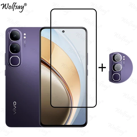 Полное закаленное стекло для Vivo V40 Lite 5G Защитная пленка для экрана Vivo V40 Lite Стекло для камеры Vivo V40 Lite 5G Стекло 6,67 дюйма