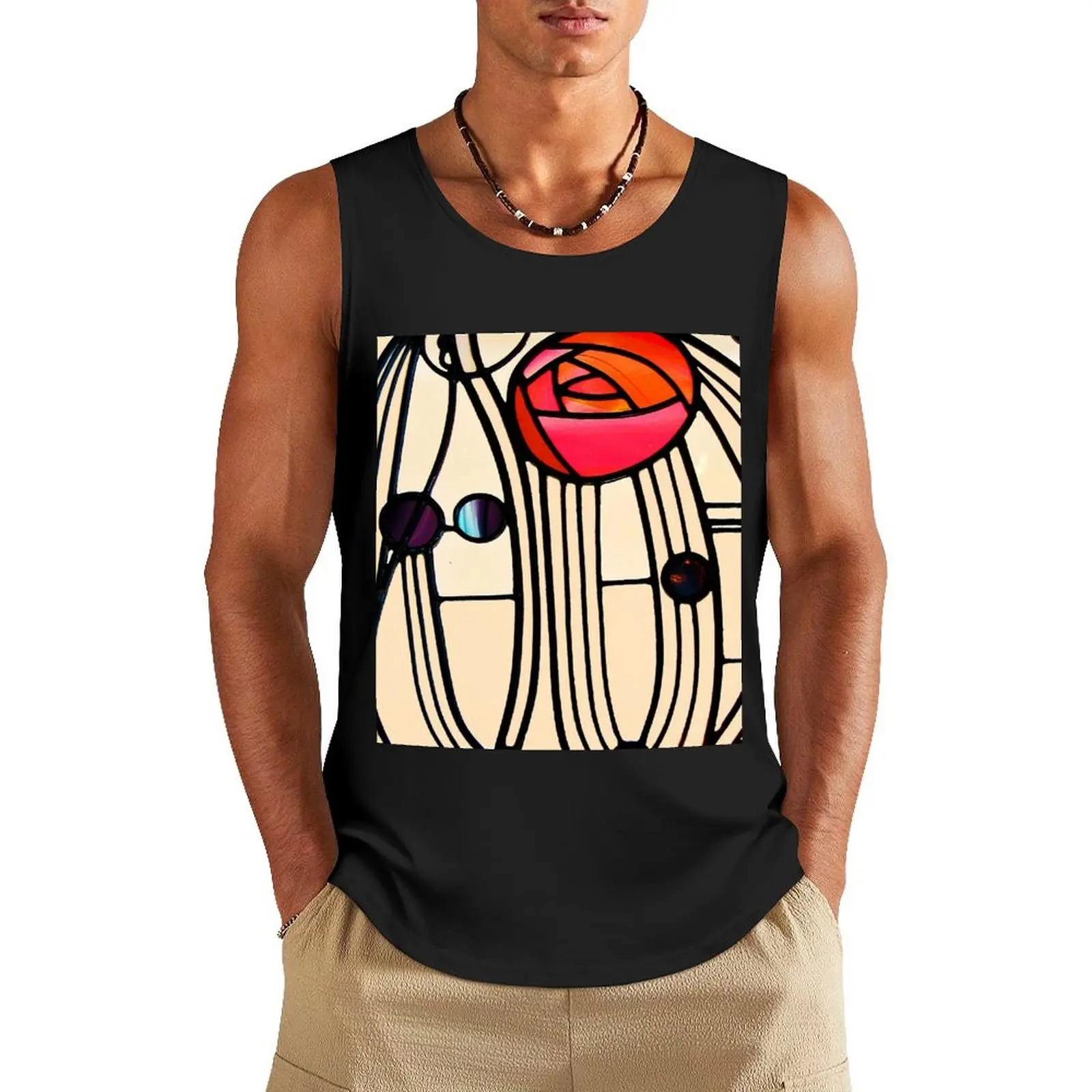 Charles Rennie Mackintosh - майка с окном аниме спортивная мужская одежда