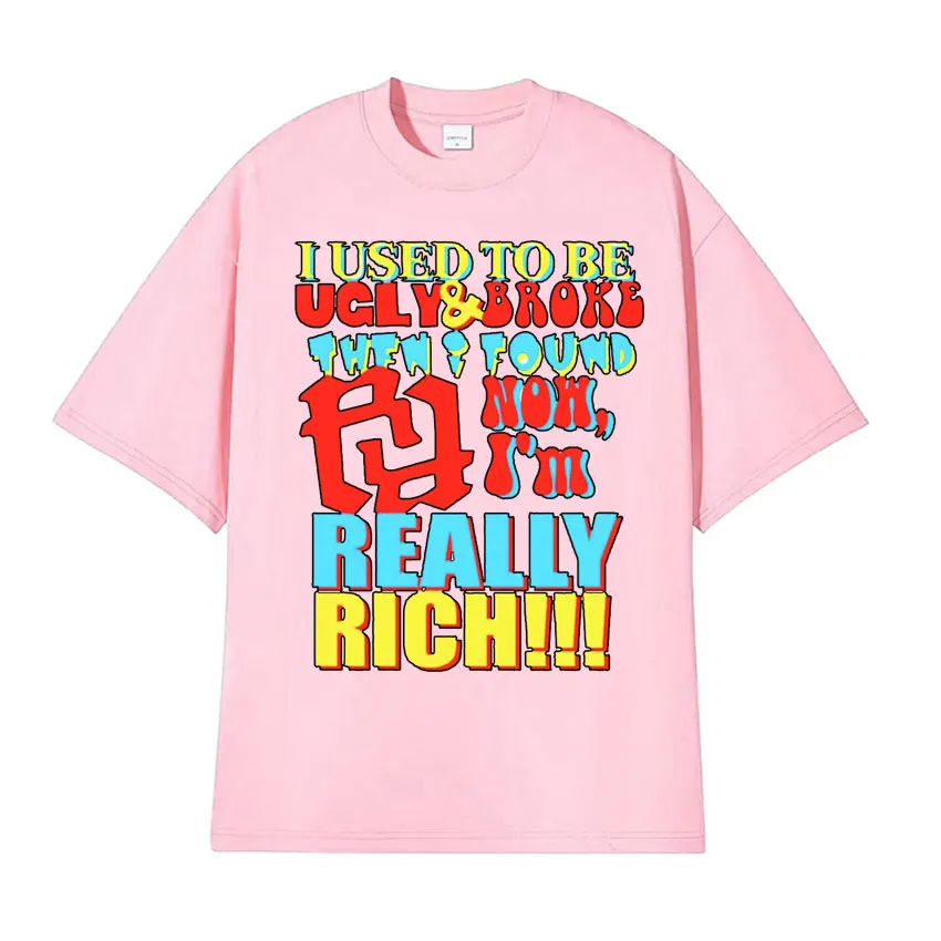 Футболка KanKan RR я раньше была уродливой и сломанной очень насыщенная графическая