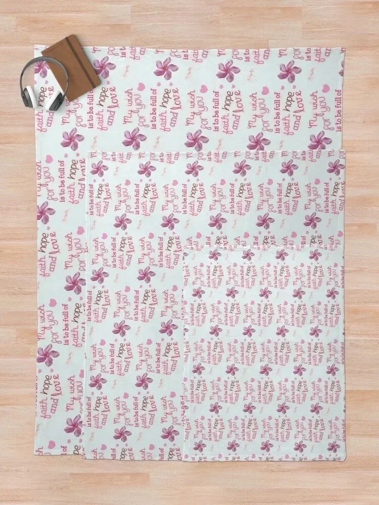 Я желаю вам чтобы быть полною веры надежду и любви | Обычная коллекция Holiness Одеяло