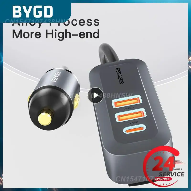 

Multinational Mobile Phone Charger Universal 4-port Usb C-type Fast Charger Intelligent Identification Chip Durable Portable