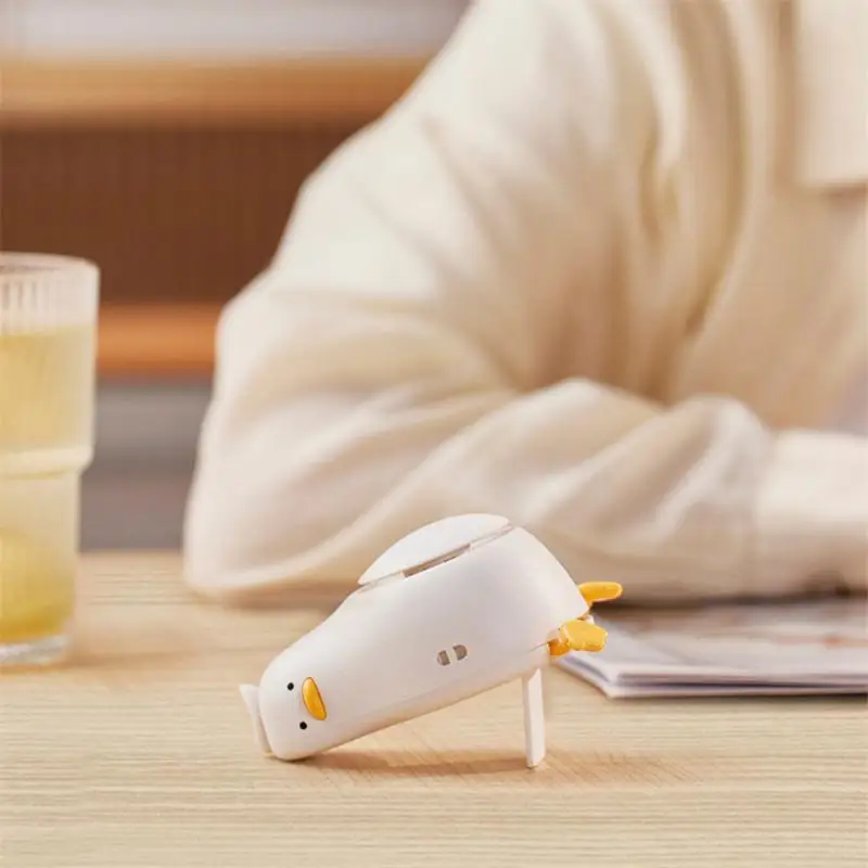 

Bladeless Hanging Neck Fan Cartoon Bladeless Lying Flat Duck Hanging Neck Fan Portable Type-c Type-c Charging Fan Hanging Neck