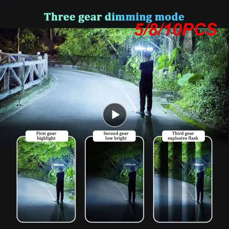

5/8/10PCS Long Strip Emergency Light Outdoor Home Power Failure Work Fill Light Magnetic Led Emergency Lights 3 Gears Waterproof
