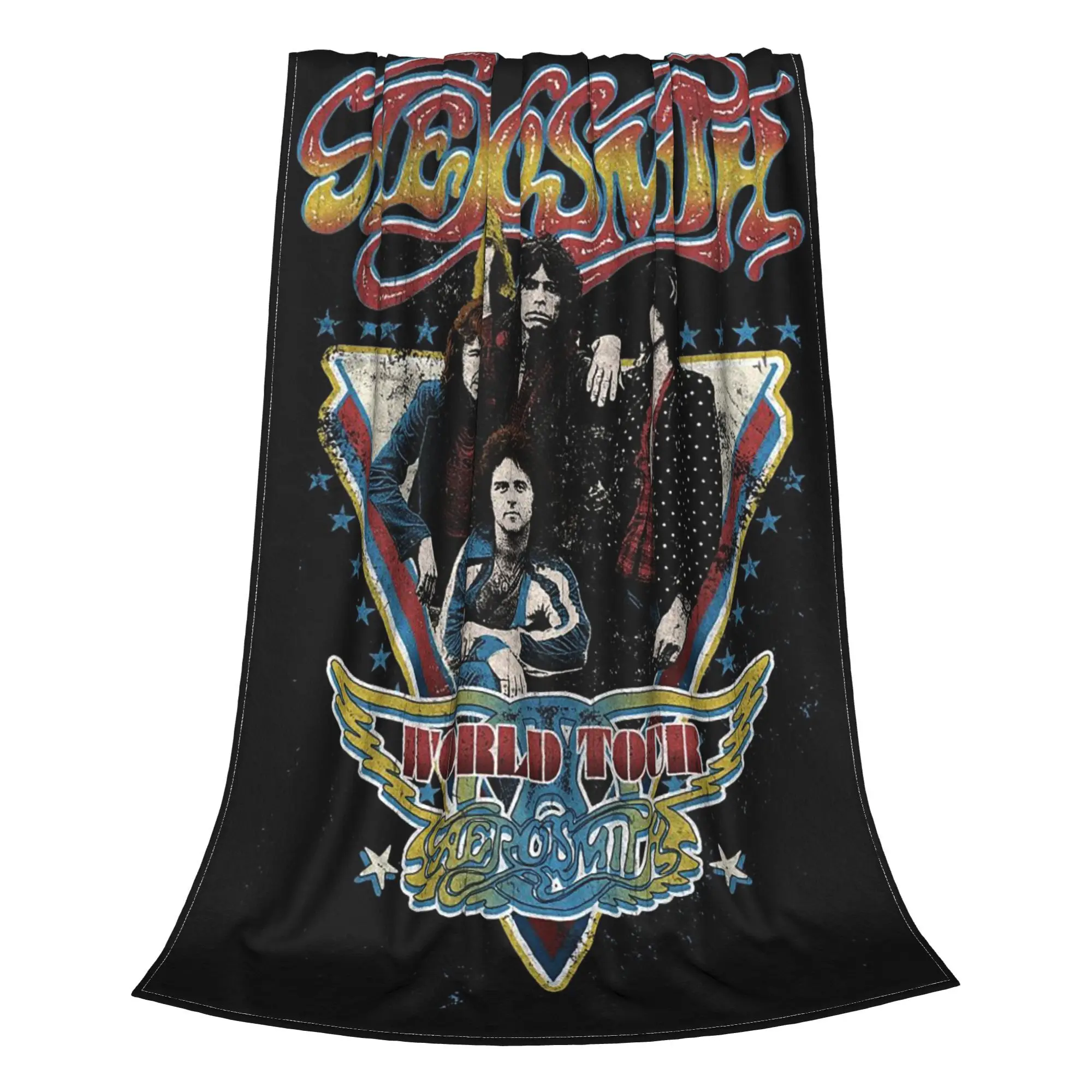 Фото Музыкальные одеяла Aerosmith Farewell Tour Band, портативное флисовое одеяло для дивана для дома, спальни, уличные пледы, покрывало, одеяло №3