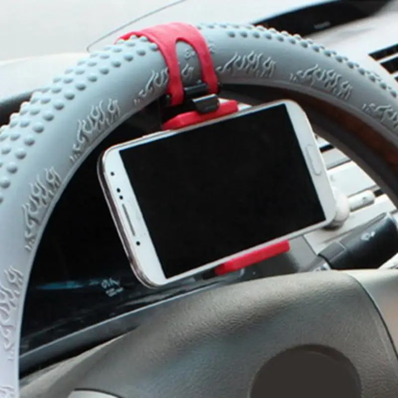 

Car Steering Wheel Mobile Phone Holder Universal Mount Buckle Phone Holder For Steering Wheel Navigation Car Auto Accessories