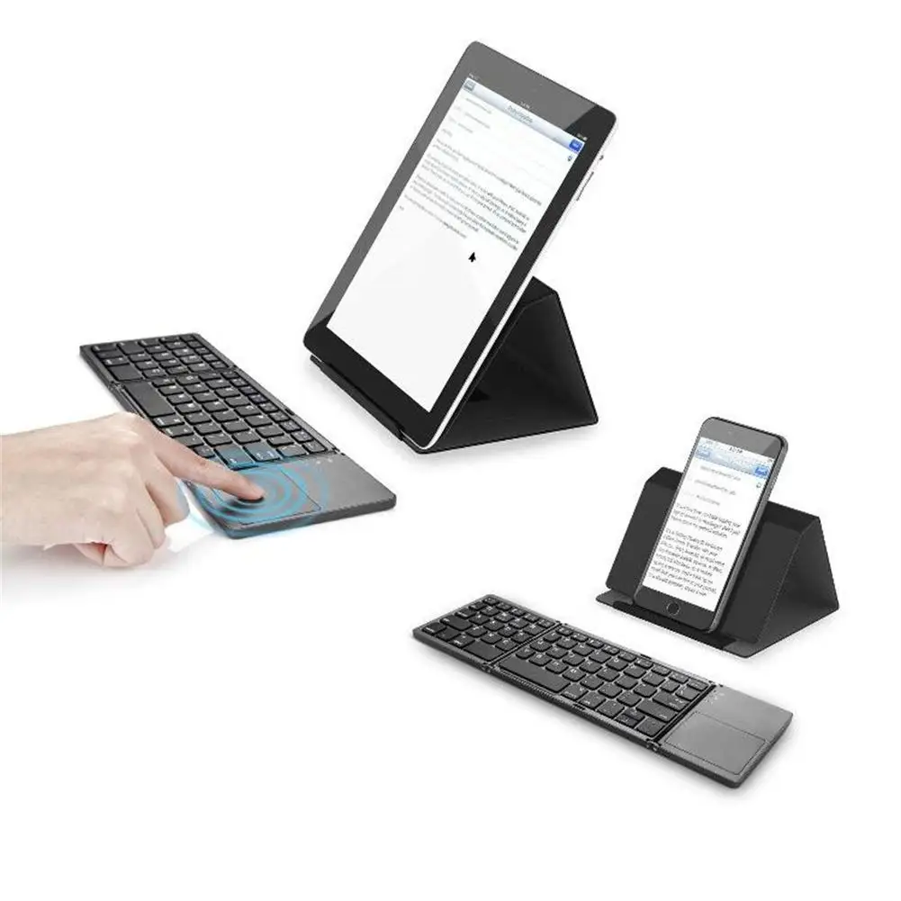 

Портативная Беспроводная складная мини-клавиатура с Bluetooth, совместимая с Ios, Android, Windows, ipad