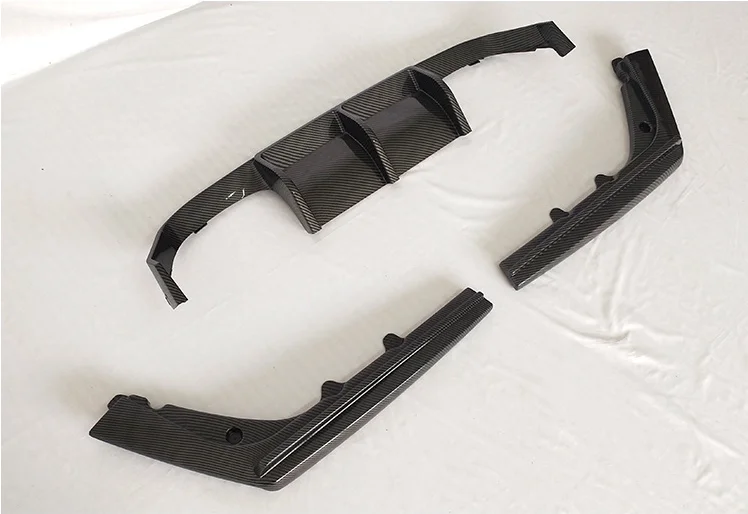 

Задний бампер из углеродного волокна, спойлер, диффузор со светодиодной подсветкой для BMW F80 M3 F82 F83 M4, бампер 2014-2018 Sedan Coupe Convertible