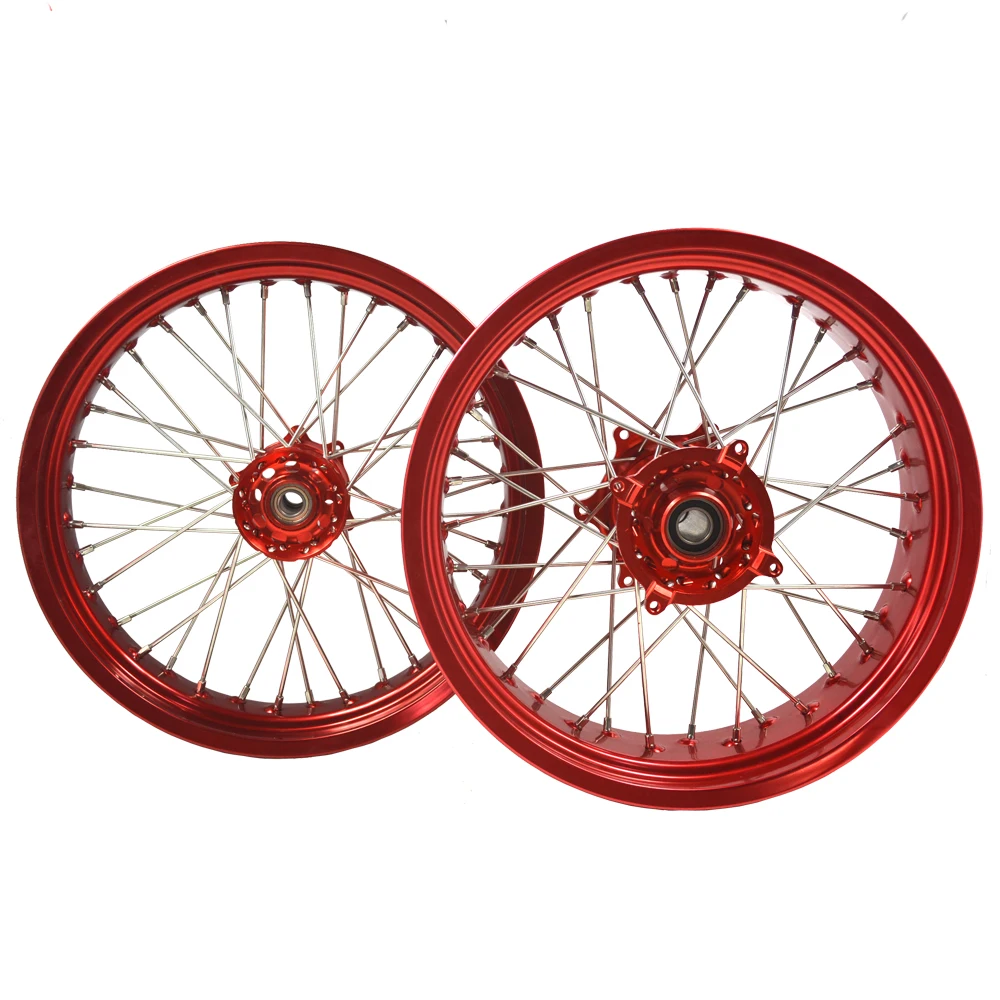 

Supermoto Alloy wheels set CRF 250 450 16 17 Inch Motorcycle wheels For Honda